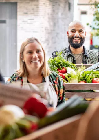 Key visual from Springbok' branding campaign for Foodbag.
